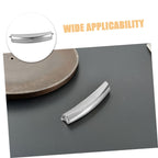 2 Pcs Rice Cooker Lid Switch Button Replacement Silver ABS Steel