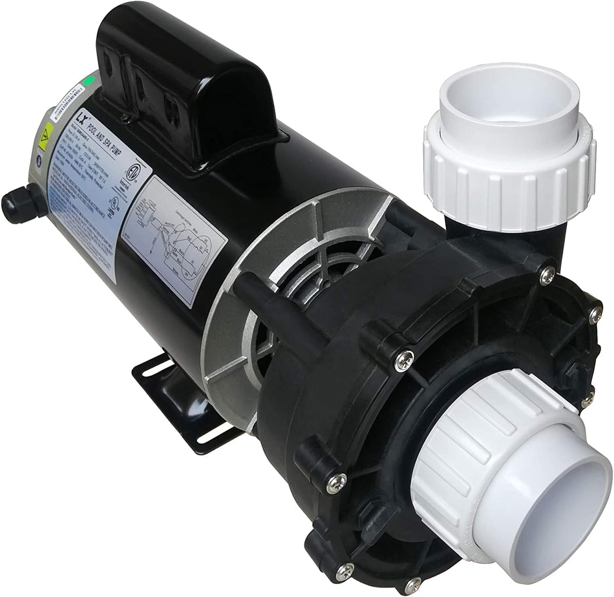 Hot Tub Spa pump, 4HP, two speed, 56Frame LX Motor (220-240V/60Hz); 2.5" Intake & 2.5" Discharge.(56WUA400a-II)