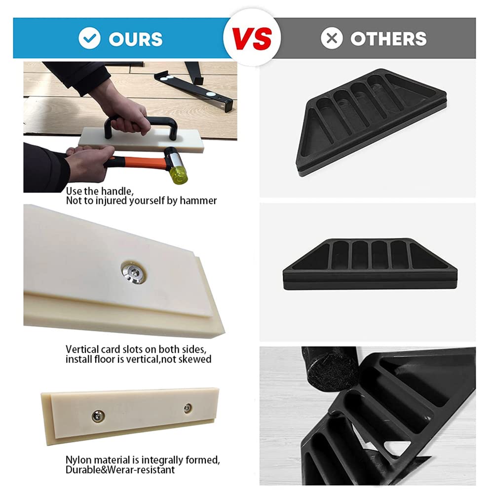 Nylon Plastic Flooring Tapping Block with Handle, Easy Grip Laminate Floor Installation Tool, Practical Tapping Block