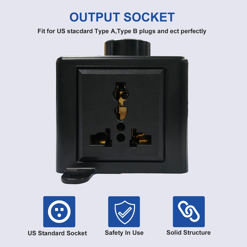 AC Motor Speed Controller Single Phase 110V/220V Vibration Motor Governor Supports Low Speed Start for 30W-120W Motor with Digital Display