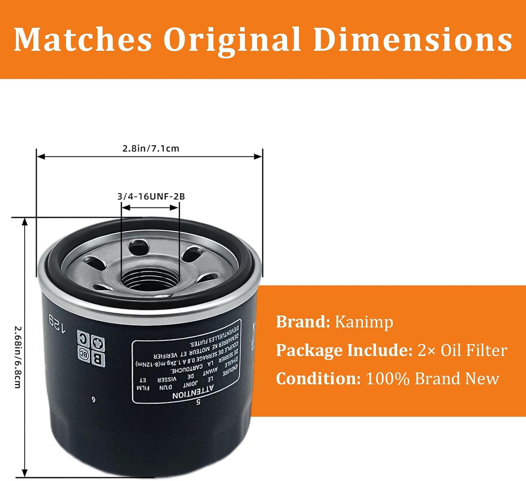 136-7848 120-4276 Oil Filter Fits for Toro V-Twin Engine