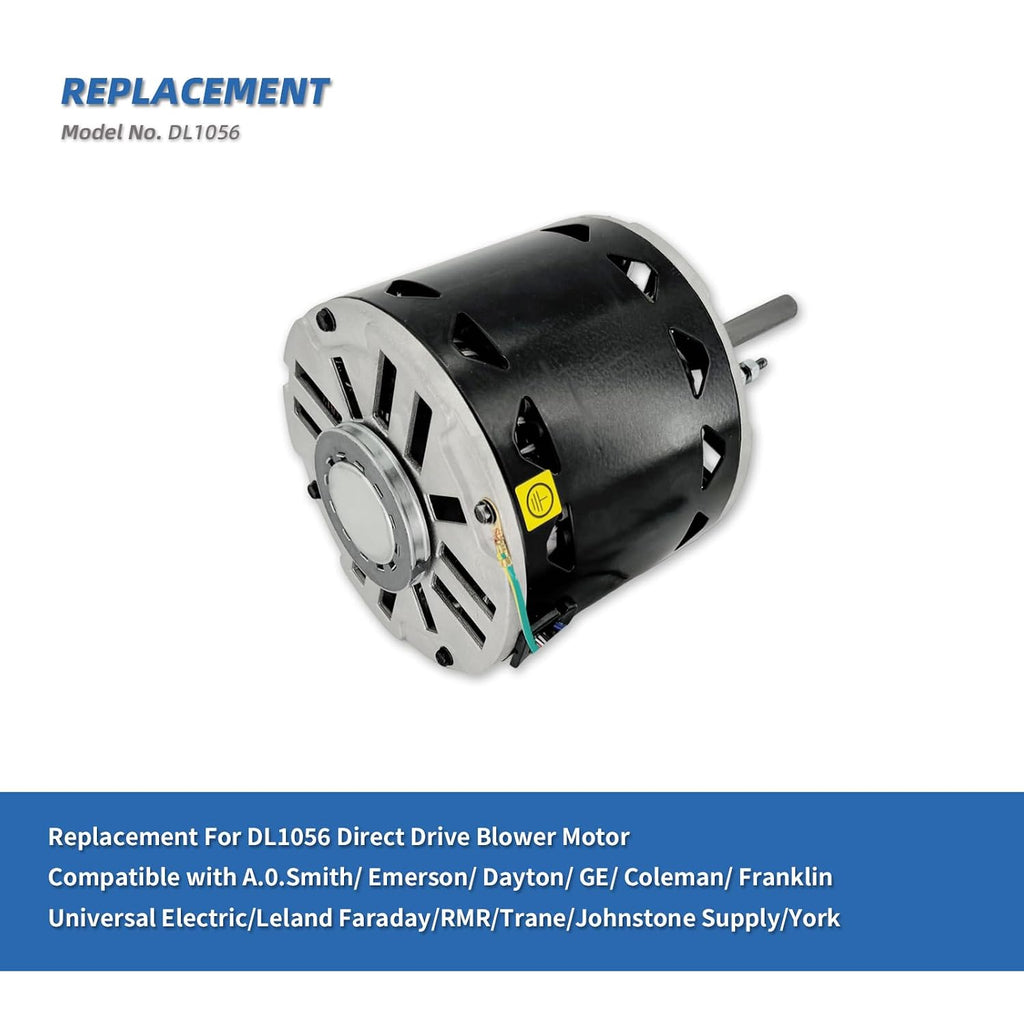 DL1056 Blower Fan Motor Replaces A.O. Smith/Century DL1056, Fasco D701
