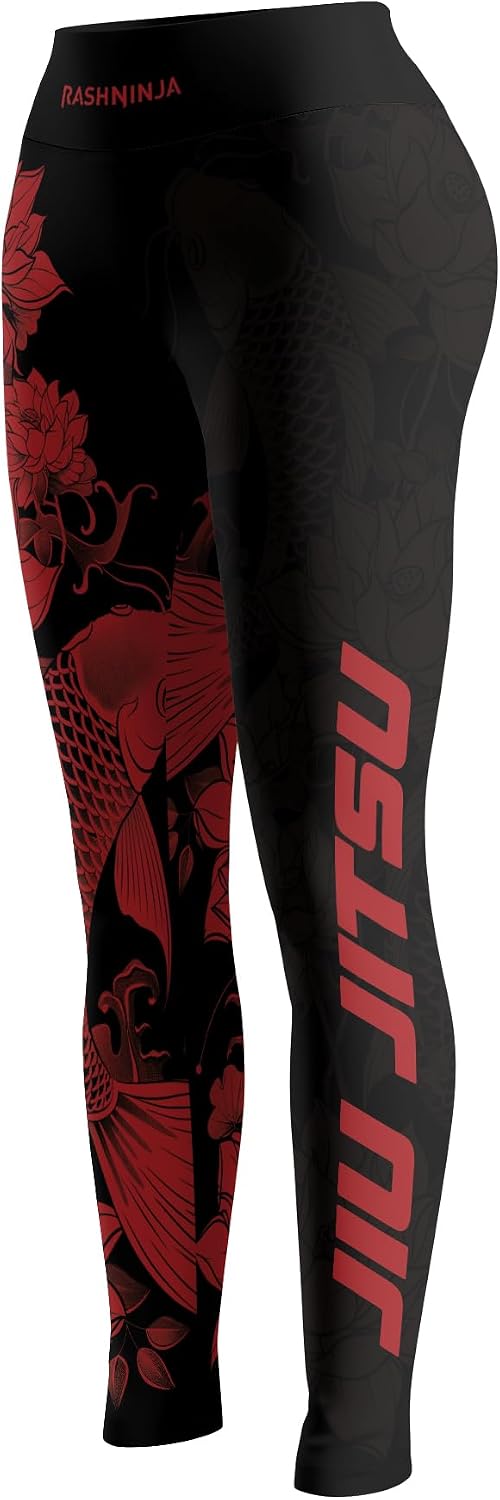 Samurai Women’s Jiu Jitsu Spats – BJJ Compression Leggings & Grappling Tights for Training & Workout