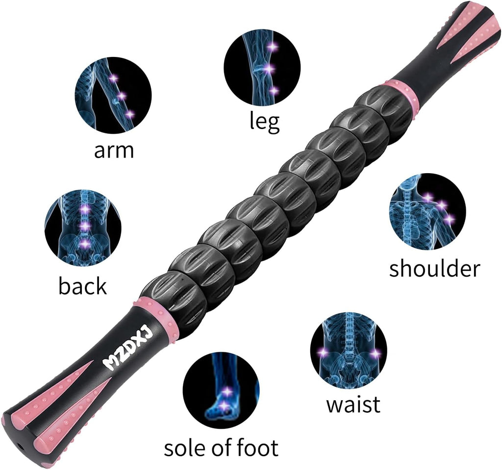 Muscle Roller Massage Roller Stick- Deep Tissue Fascia Blaster for Myofascial Pain Relief, Lymphatic Drainage & Body