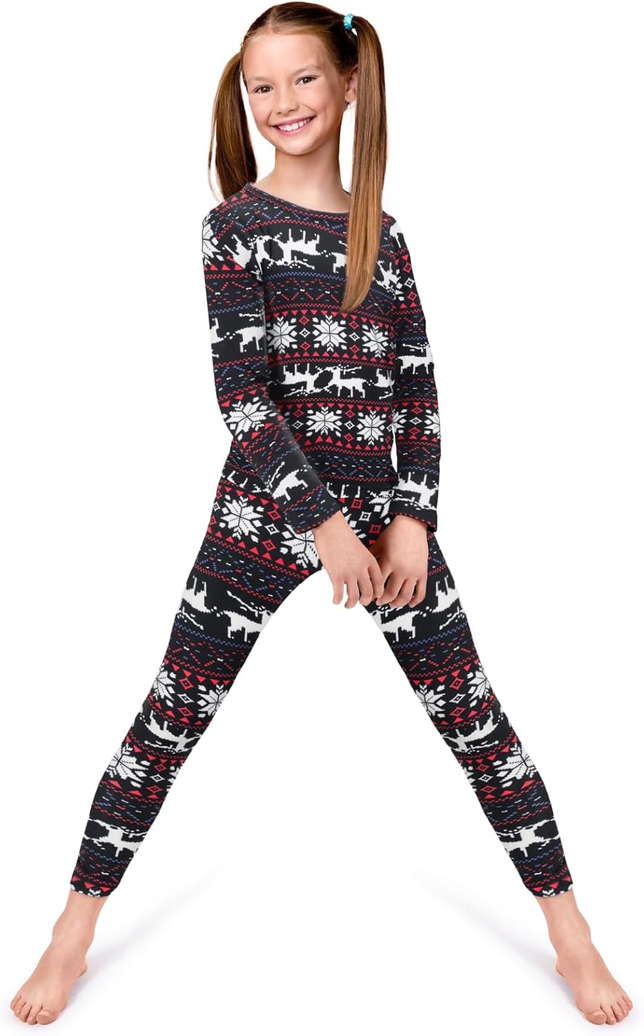 Thermal Underwear for Kids, Girls Thermals Long Johns Underwear, Base Layer for Cold weather/skiing, Christmas