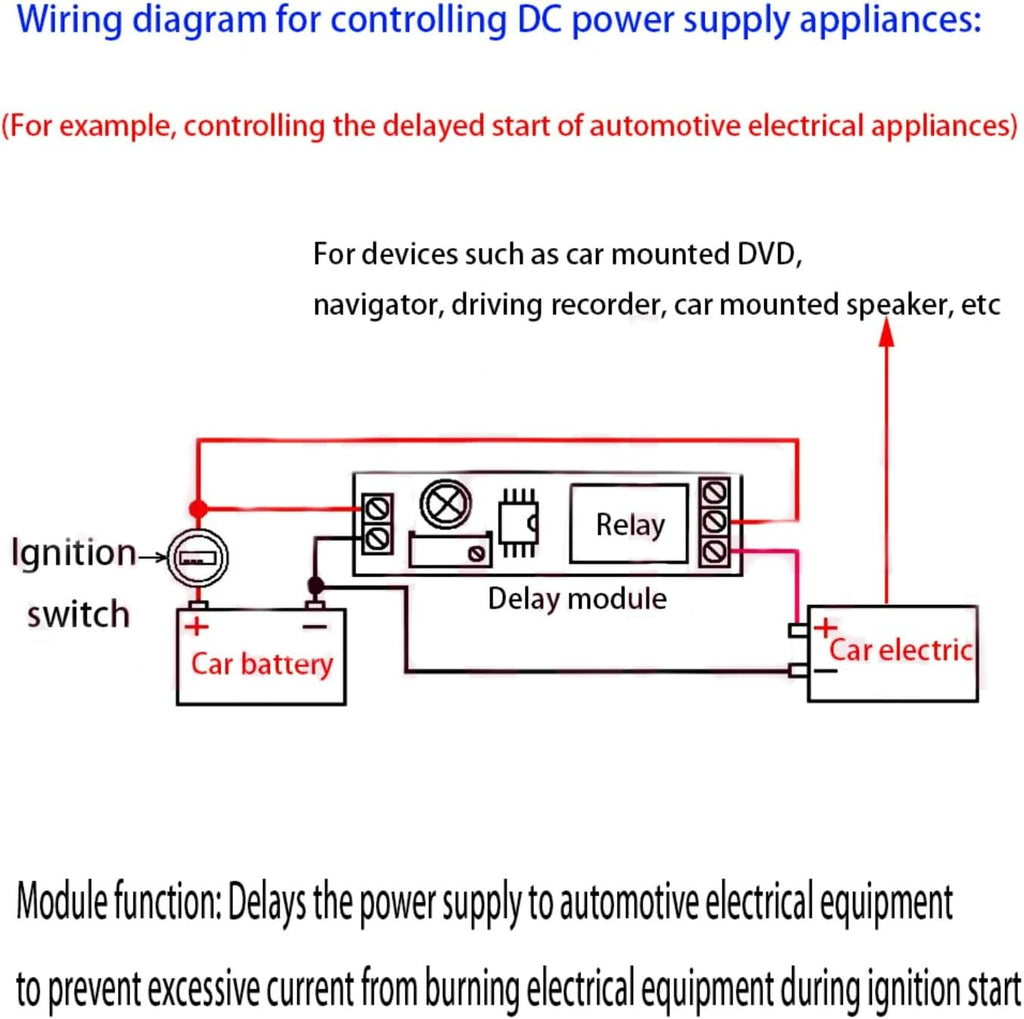 HiLetgo 5pcs NE555 DC 12V Delay Timer Switch Adjustable Module 0 to 10 Second