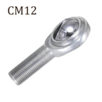 Kozelo CM12 Rod End Joint Bearing - [3/4" Bore, 3/4-16 UNF Right Hand Thread] Male Rod End with Jam Nuts, 45# Carbon Steel