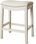 Adrien Backless Counter Stool, Cream, 26"
