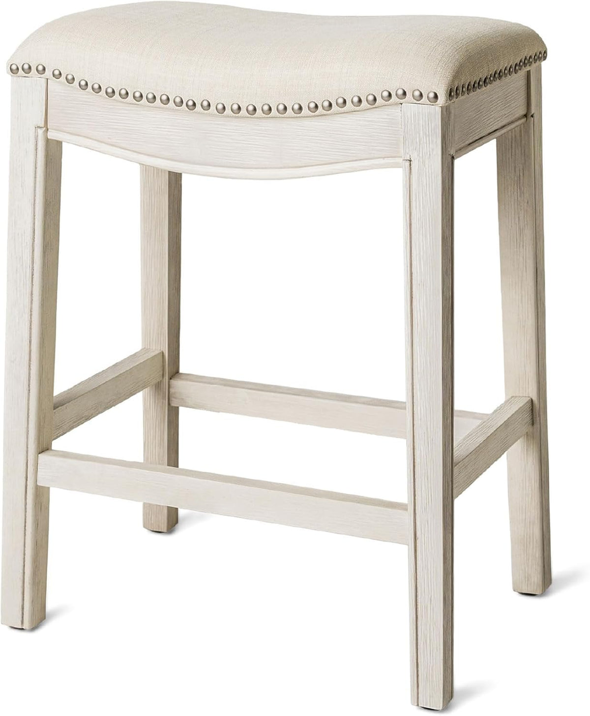 Adrien Backless Counter Stool, Cream, 26"