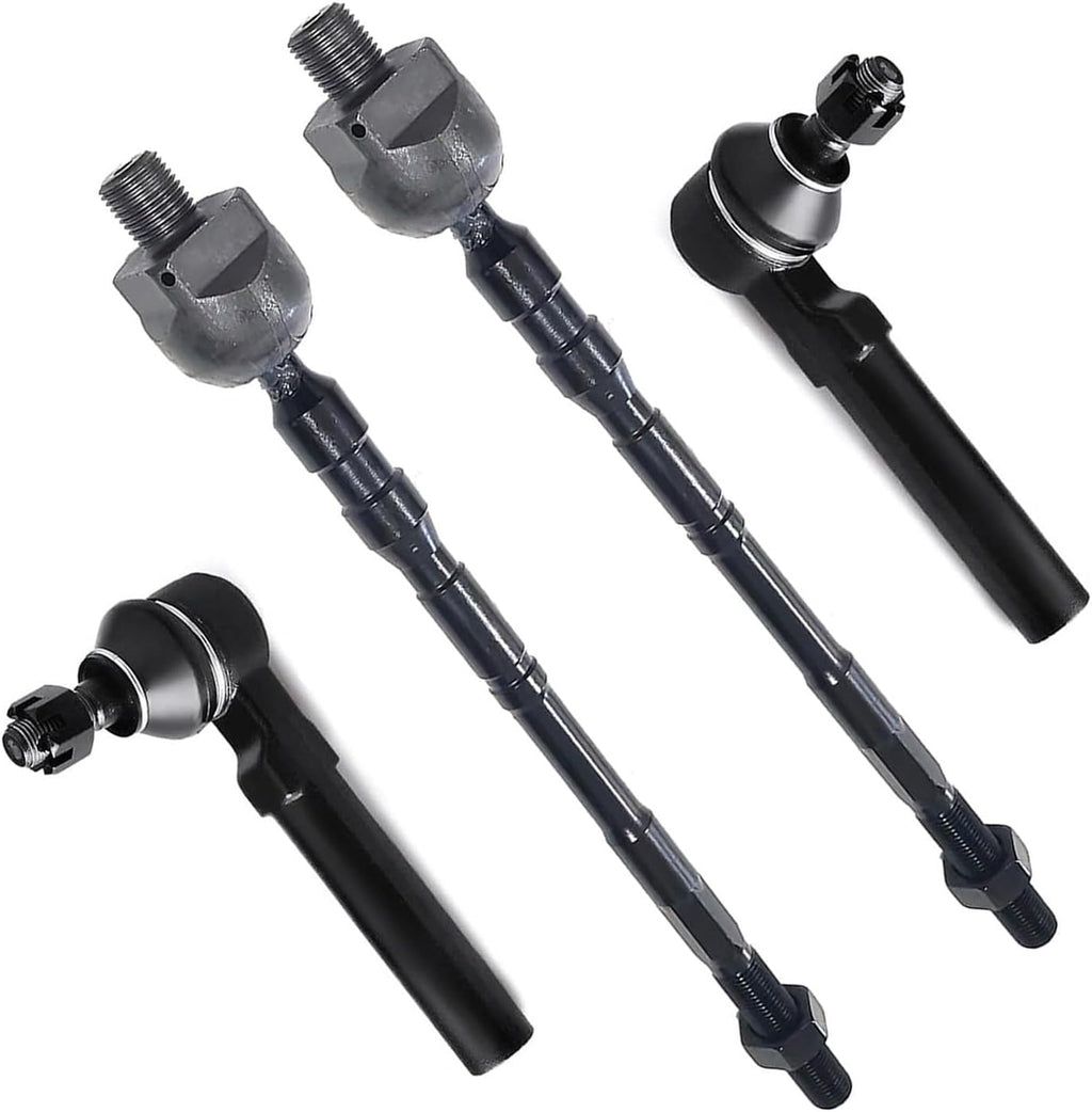 4pc Front Inner Outer Tie Rods for Subaru Forester 2003-08/ Impreza 2004-11