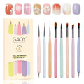 8 Pcs Nail Art Brushes, Nail Art Design Pens, Liner & Polka Dot Tools