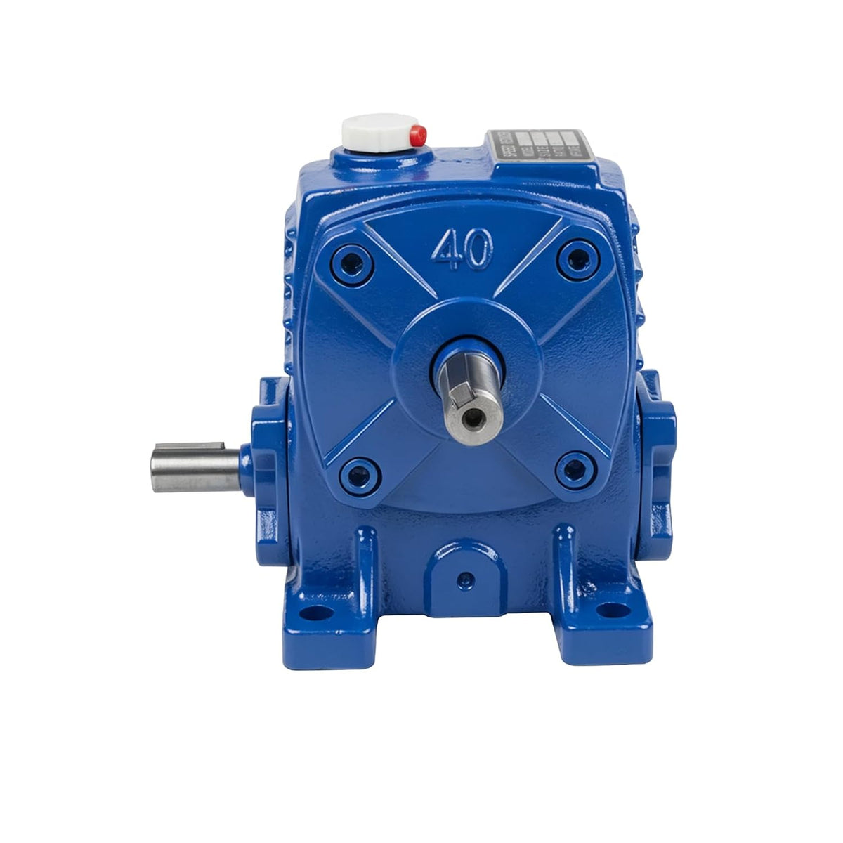 CNCTOPBAOS WPA40 Worm Gear Reducer 10:1, 12mm Input 14mm Output Gearbox