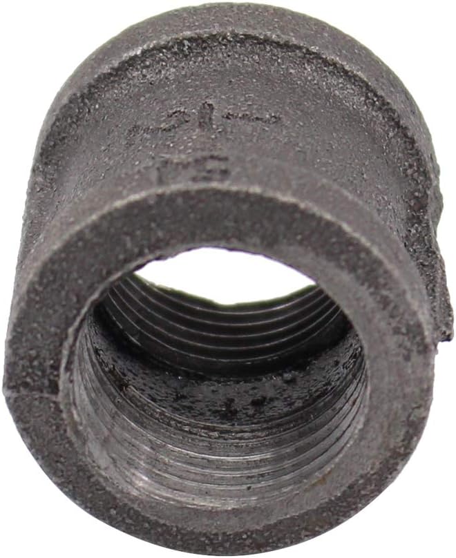 10 Pack Black Malleable Iron Cast Pipe Fitting 1/2" Inch Coupling