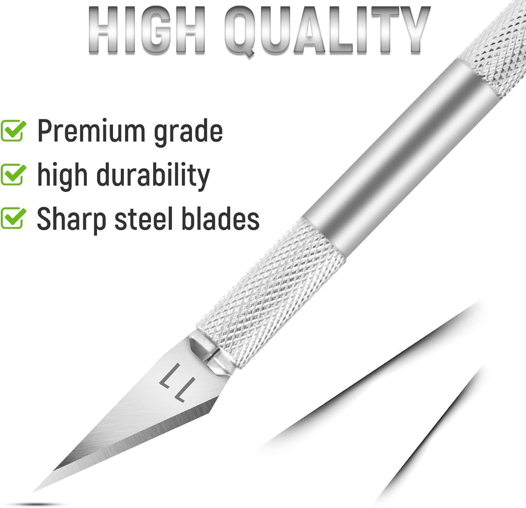 10 Pack Exacto Knife, Hobby Knife, Craft Knife for Carving, Cutting | Exacto knife set for pumpkin carving, diy