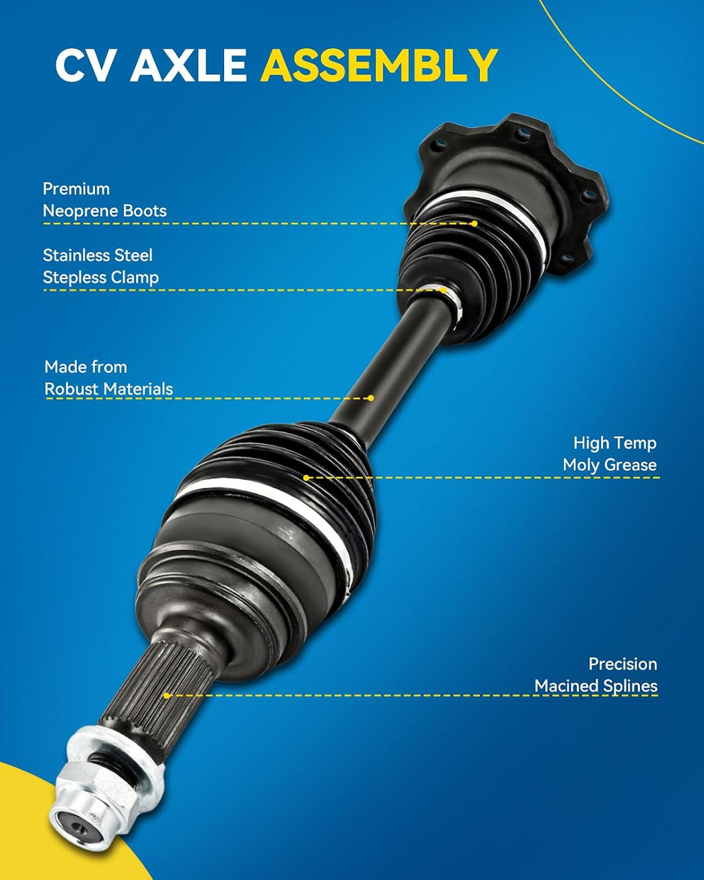 PHILTOP Front CV Axle Shaft for Honda 1998-2002 Accord 2.3L Automatic