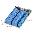 Dtmf Relay Board, AD22A08 DC 12V 8CH DTMF Relay Phone Voice Decoder Remote Controller Switch Module