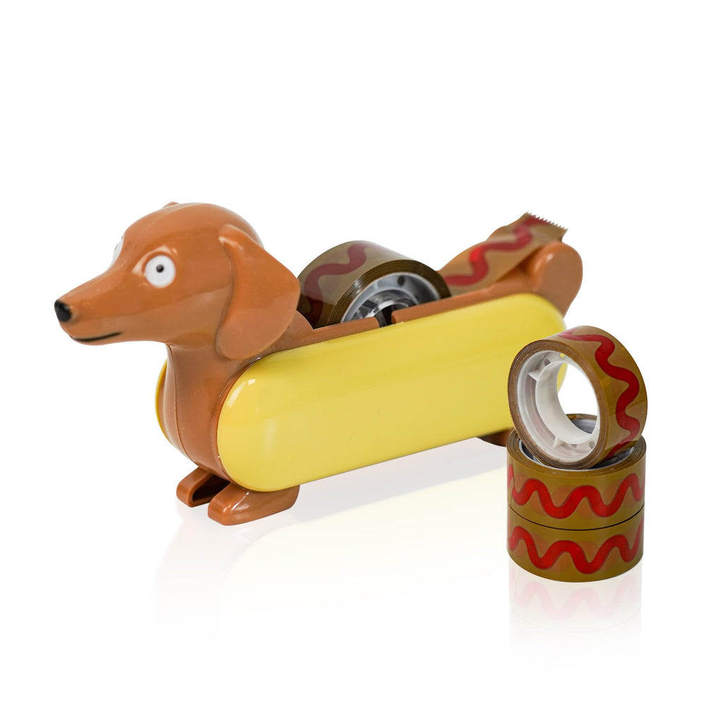 Hotdog Tape Dispenser, Cute Desk Organizer