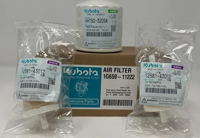 R&L Supply Genuine OEM Kubota Oil, Fuel, Air Filter Kit BX2680 BX2200D BX22D BX23D BX2660D