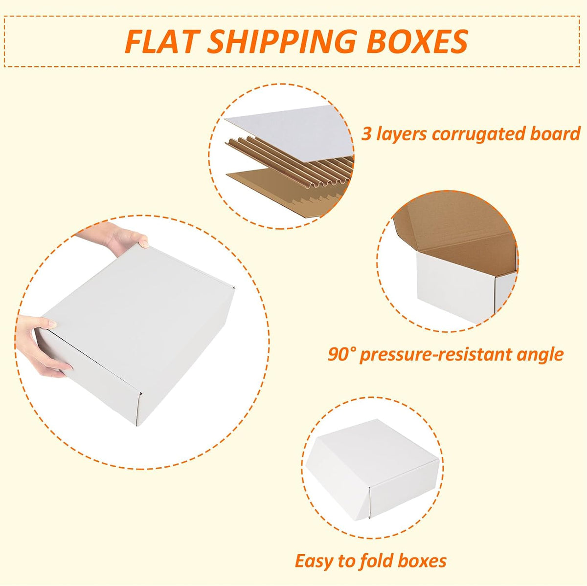 20 Pack 12x9x4 Shipping Boxes, 10 Pack White and 10 Pack Brown Corrugated Cardboard Box for Mailing, Packaging, Small