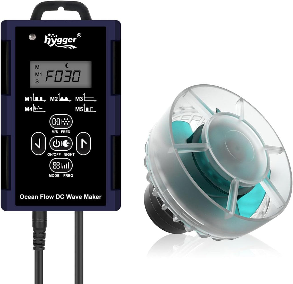 Mini Wave Maker For Aquarium, Ultra-quiet Transparent Wavemaker With Controller, Adjustable Flow Magnetic DC 24V