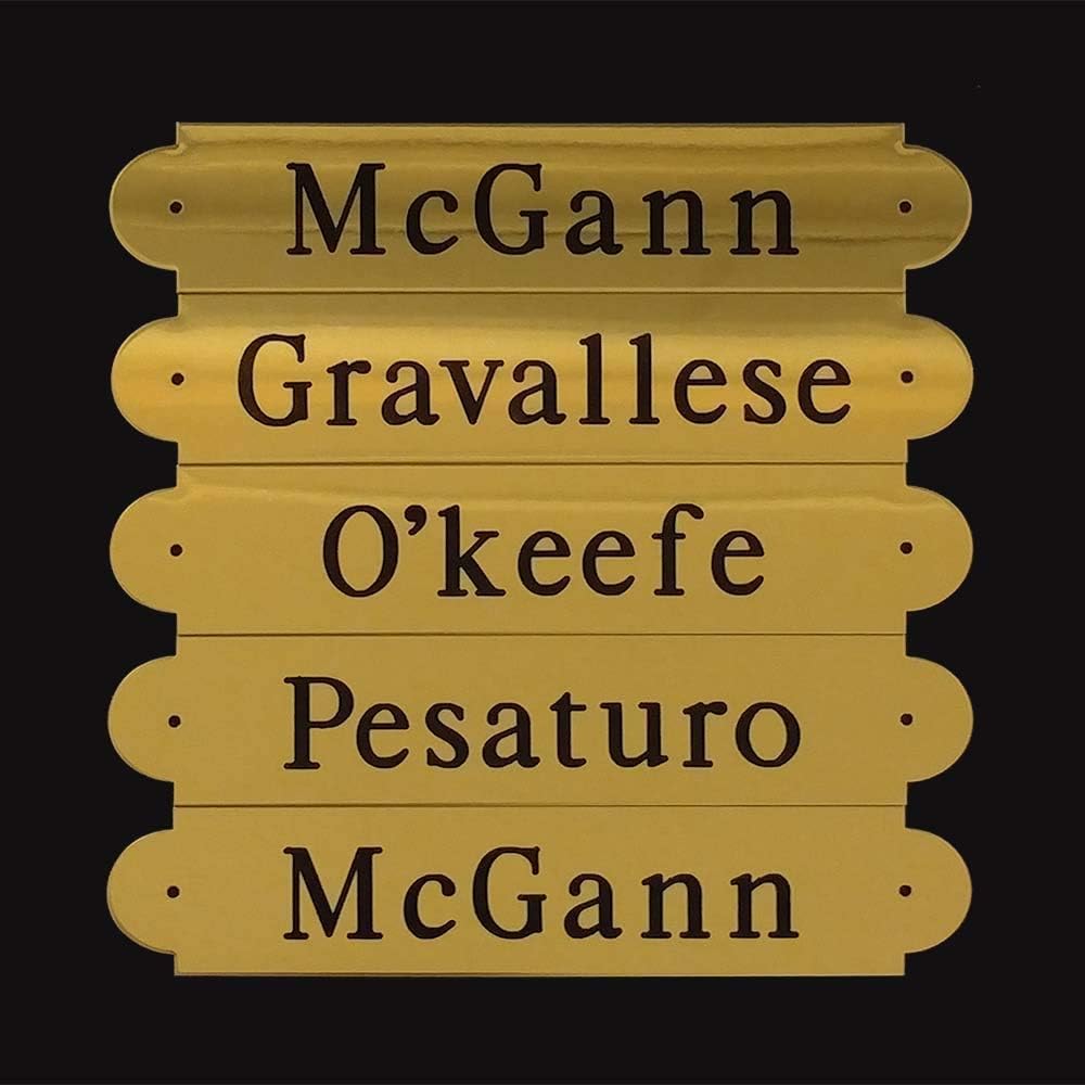 TACK TRUNK PLATE XXLARGE 6 1/2" x 1 3/8" x .050" Thick Notched Brass or Nickel Silver Name Plate Custom Engraved