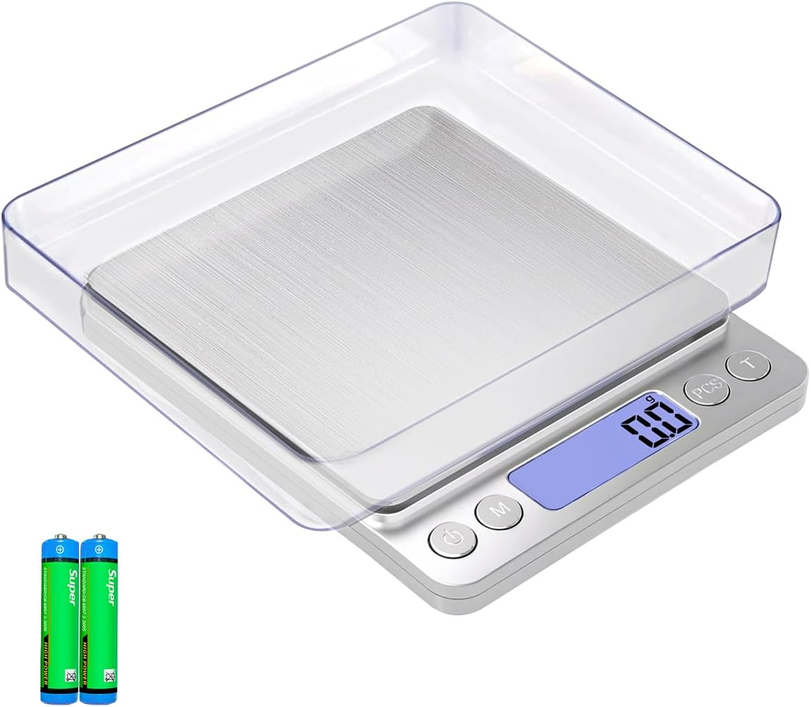 Lab Balance Scale, 3000g/0.1g Precision Scale for Lab and Classroom Use