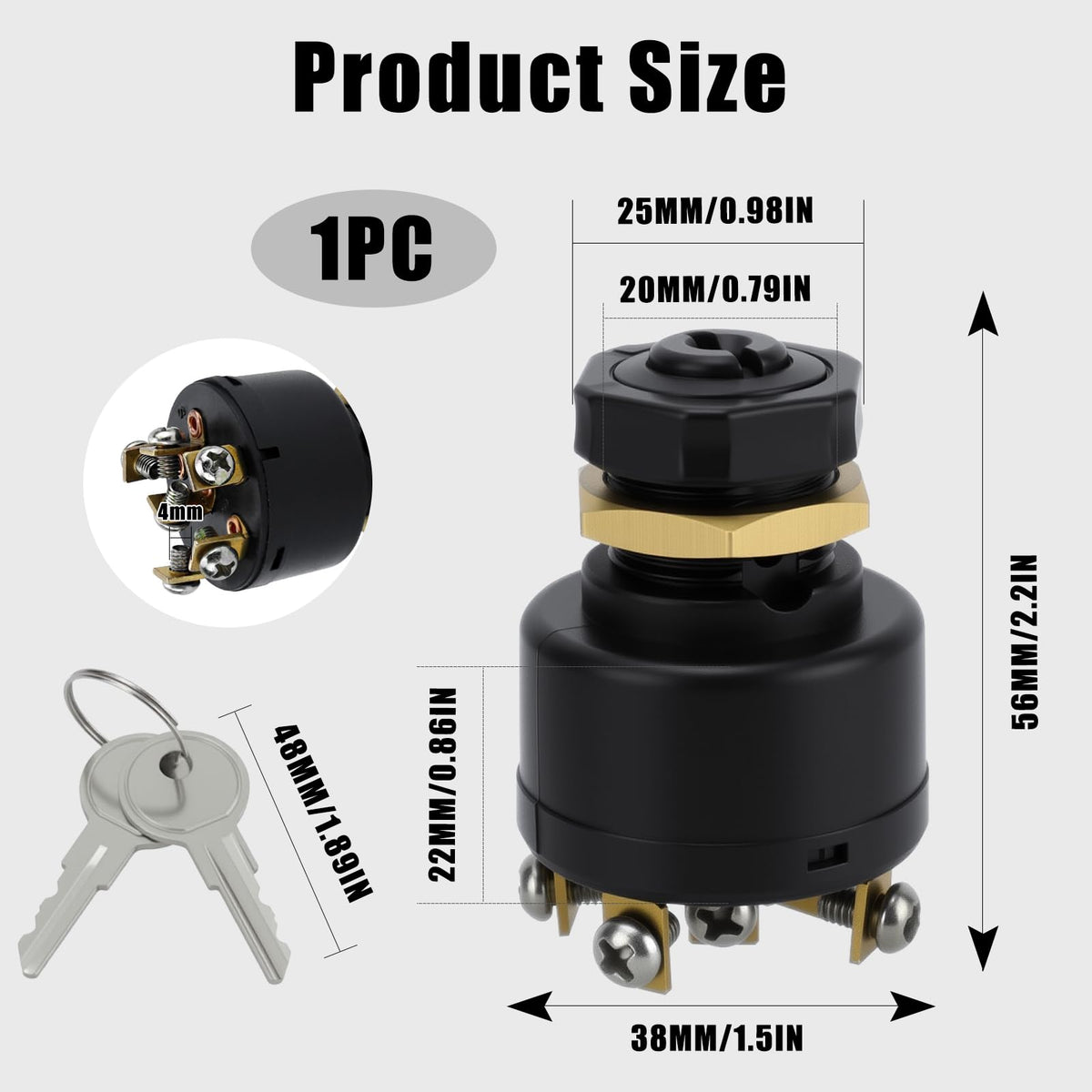 Ignition Starter Switch for Johnson Evinrude