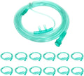 12 Packs of high Flow Ultra Soft Nasal Oxygen Cannula, Green Tube Body canulas, Each Individually Packaged with