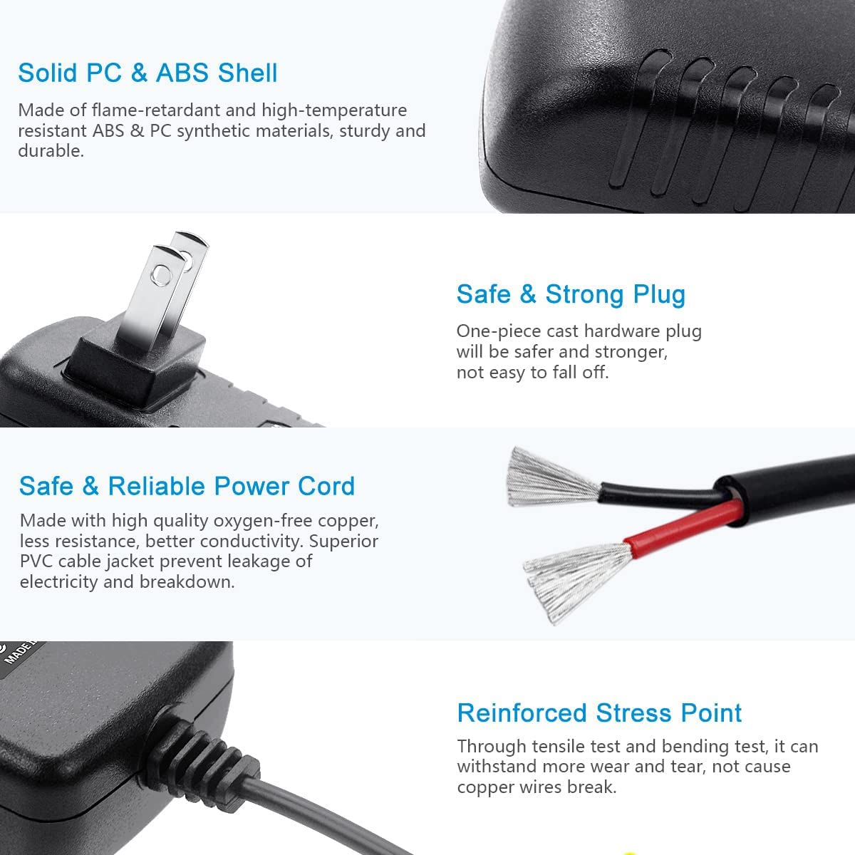Beatch Compatible AC/DC Adapter Replacement for Bissell BG8100-BS15 BG8100NC Vacuum Direct Plug-in Class 2