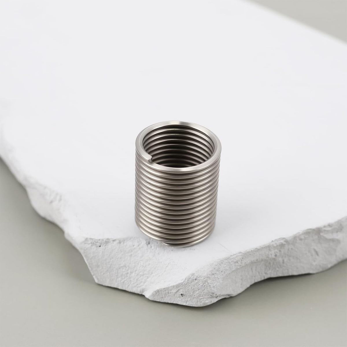 10x 304 Stainless Steel Fine Thread Insert M12x1.25x2D Compatible with Helicoil Manual Automatic Tool Repair Insert
