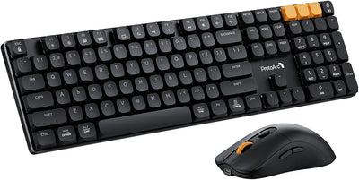 Wireless Mechanical Keyboard and Mouse, No Backlight