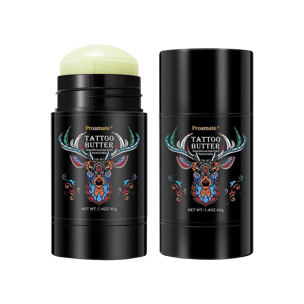 Tattoo Aftercare Butter Balm,Natural Organic Tattoo Cream Moisturizer for Old & New Tattoos Healing Brightener Color