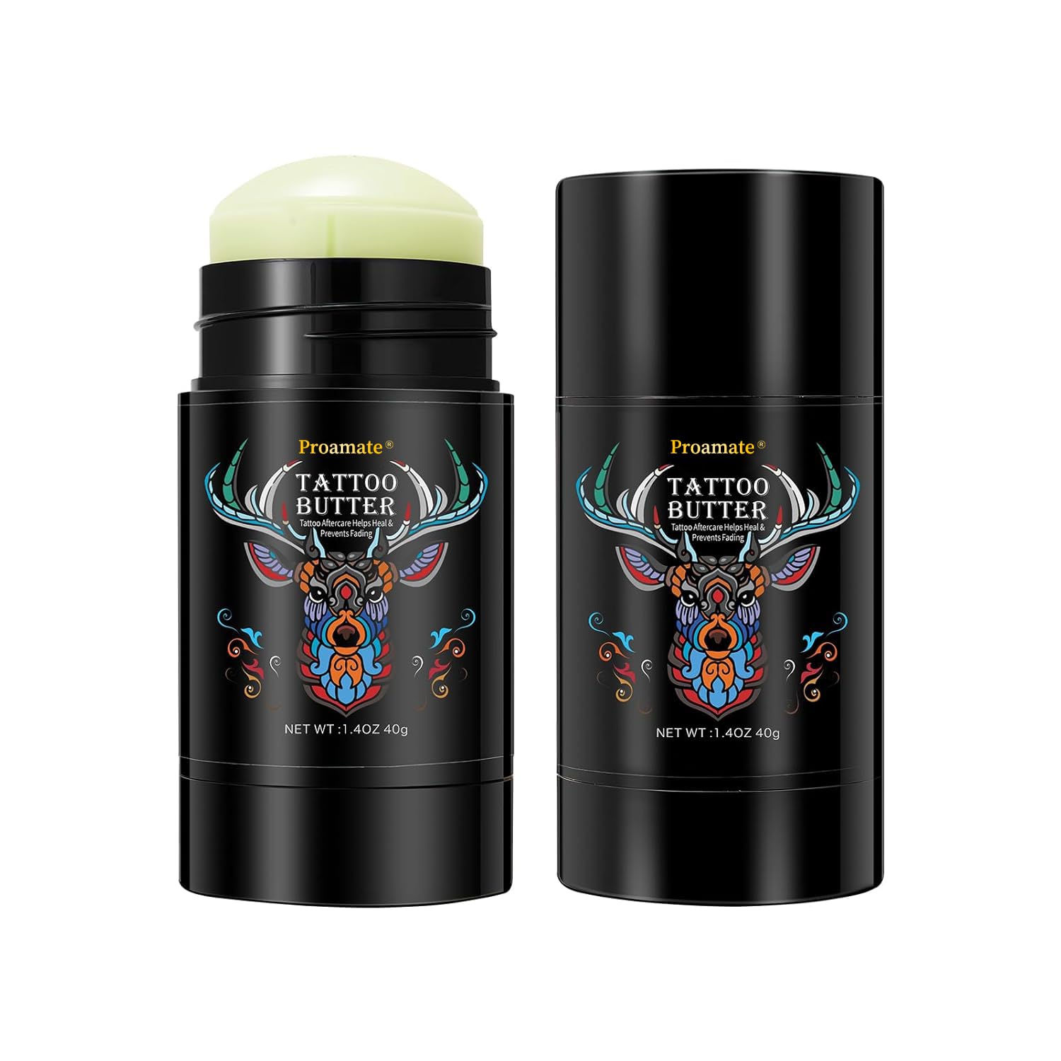 Tattoo Aftercare Butter Balm,Natural Organic Tattoo Cream Moisturizer for Old & New Tattoos Healing Brightener Color