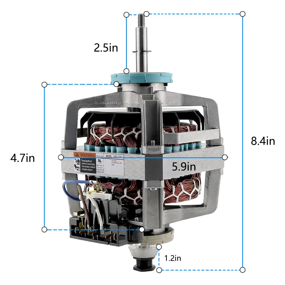 Upgraded 4681EL1008A Dryer Motor Replacement