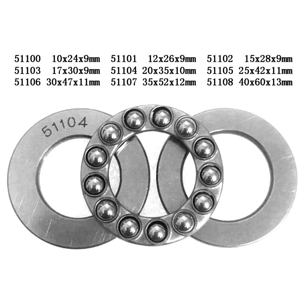 Axial Ball Plain Thrust Bearing,51108 40×60×13mm 1PCS