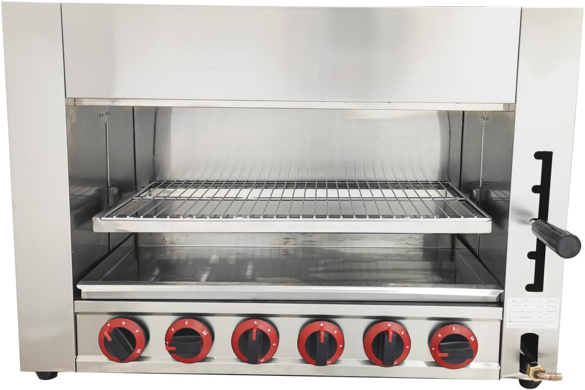 Commercial Chicken Roaster Machine Cheese Melter Machine LPG Stainless Steel Countertop Salamander Broiler for