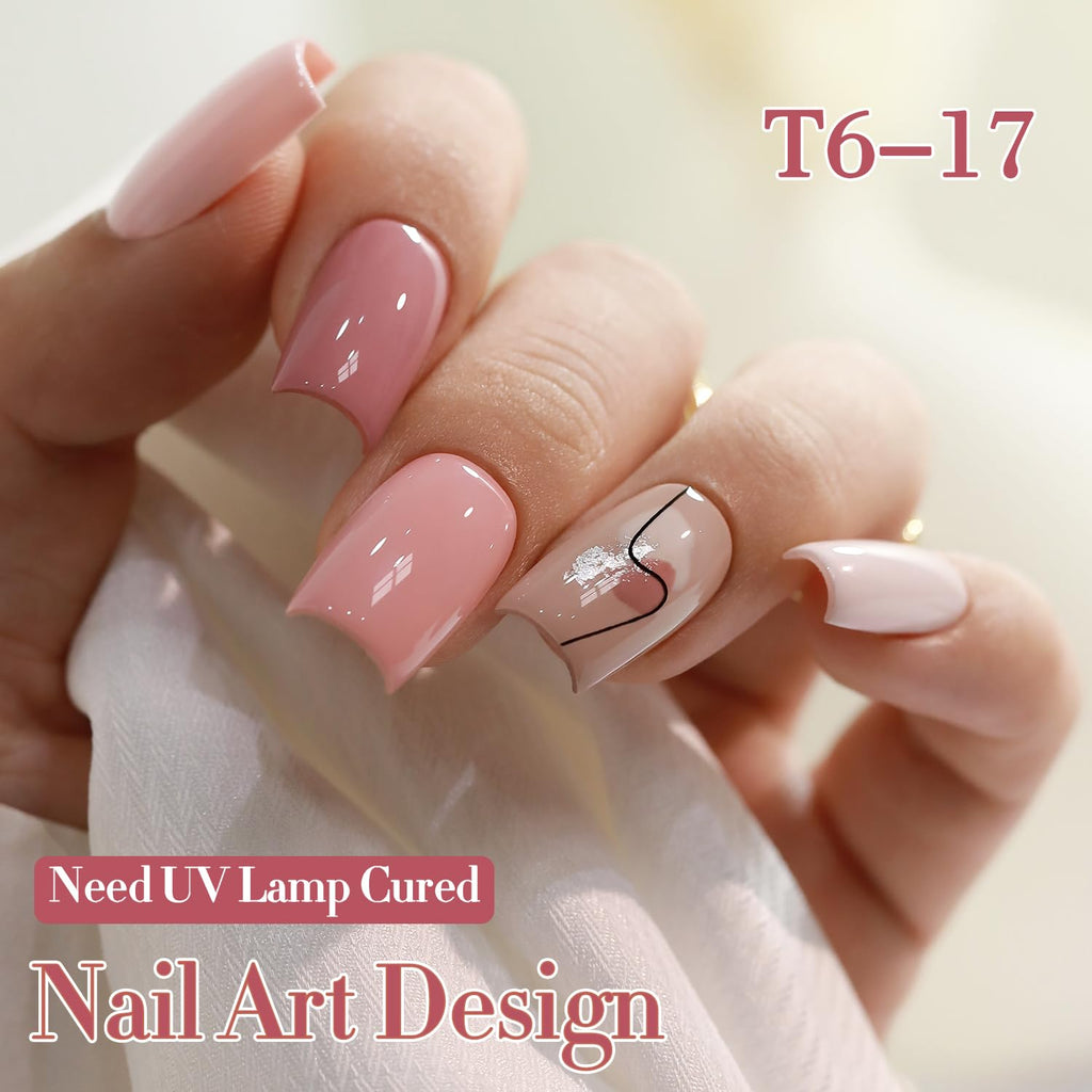 6 Pcs 15 ML Gel Polish Set Same Color Same Bottle Soak Off Gel Polish Kit Nail Art Manicure Salon DIY at Home for