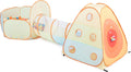3-in-1 Pop Up Play Tent with Ball Pit Built-in Target Toss & Ball Hole | Baby Ball Pit, Tunnel Toys for Toddlers 1-3