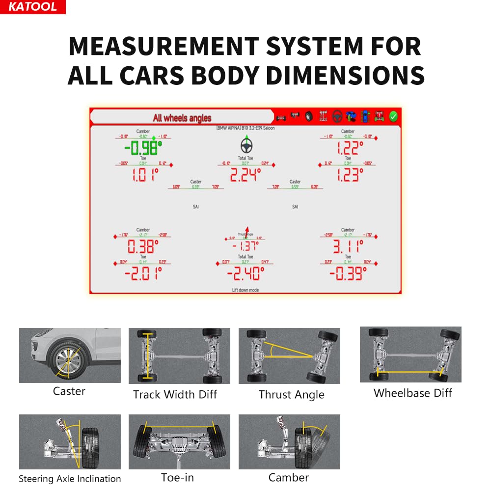 KT-AV9 Android System 3D Wheel Alignment Machine Wheel Aligner Automotive Tire Alignment Tool
