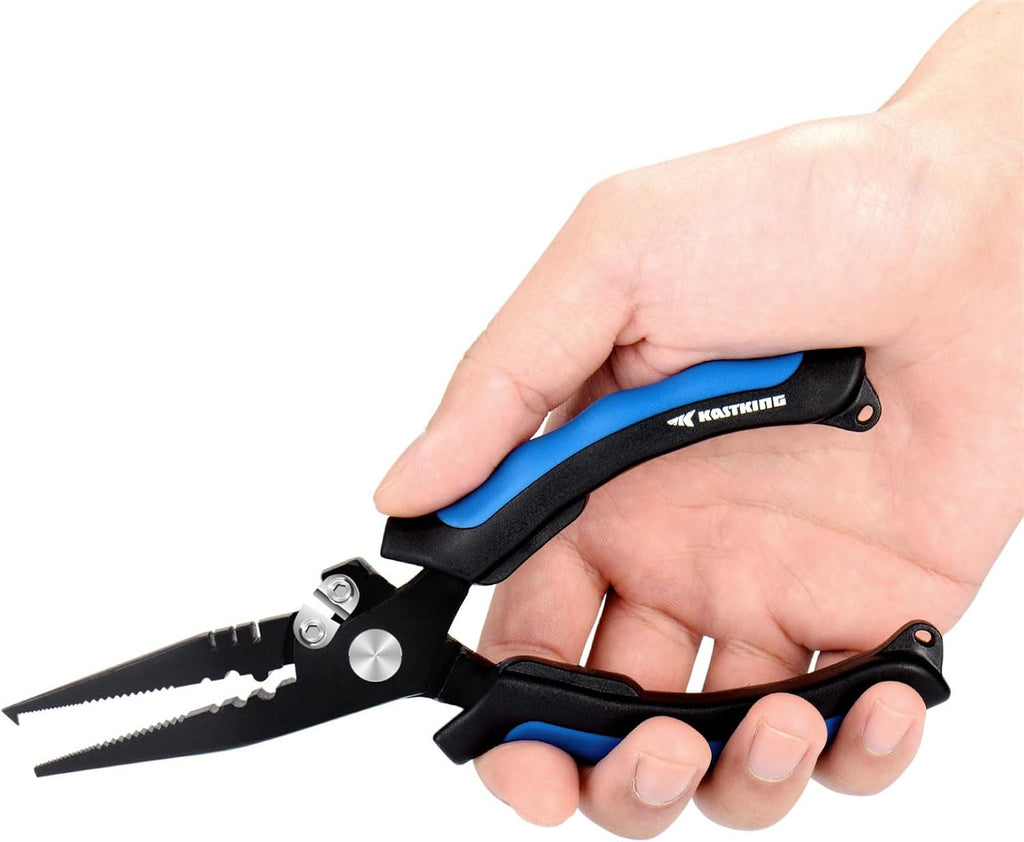 Intimidator Fishing Pliers, Saltwater Resistant Fishing Gear | Corrosion Resistant Polymer Coated Fishing Tools