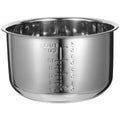Cabilock Rice Cooker Inner Pot Replacement Stainless Steel 5L Silver