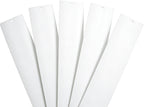 82.5" x 3.5" White PVC Vertical Blind Replacement Slats Curved Smooth (5 Pack)