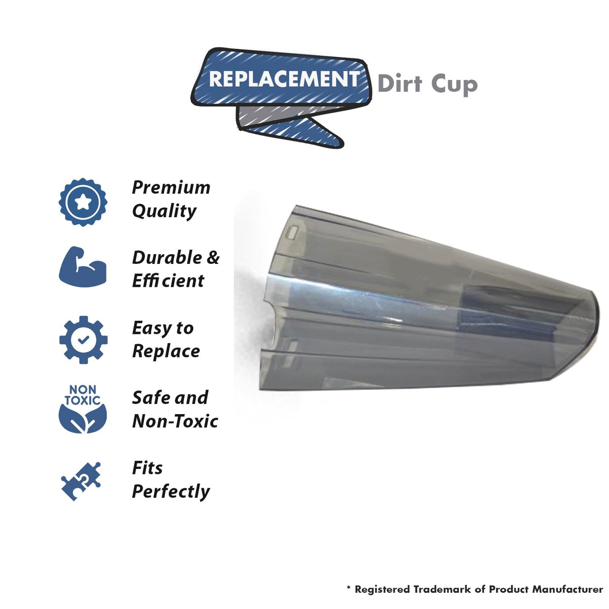 Replacement Part For readivac Storm Hand Vacuum Cleaner Dirt Cup # compare to part RH2000-206