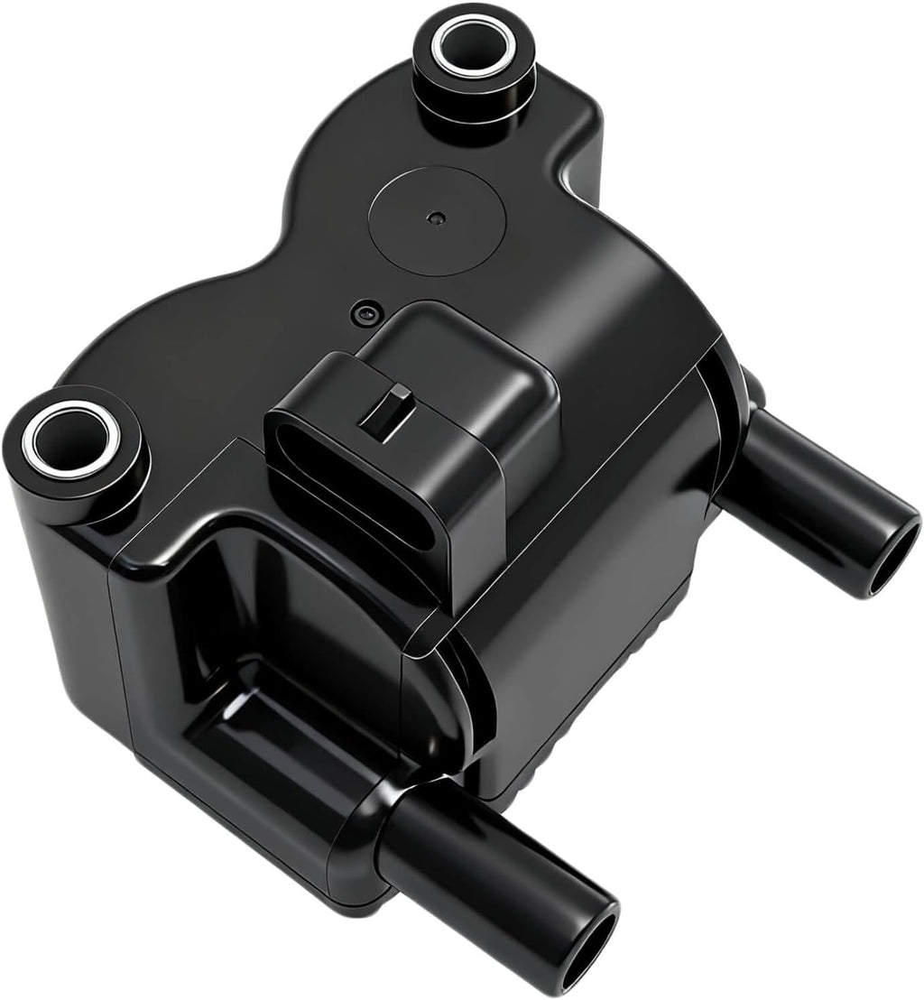 Single Ignition Coil Compatible with Harley-Davidson Softail Dyna Touring 2001-2006, 4-Pin 3-Ohm Coil Replacement for 31743-01 210538