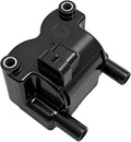 Single Ignition Coil Compatible with Harley-Davidson Softail Dyna Touring 2001-2006, 4-Pin 3-Ohm Coil Replacement for 31743-01 210538