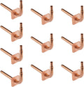 10 Piece EFIELD 1/2" Pex Copper Stub Out Elbow with Wall Flange,8"Length