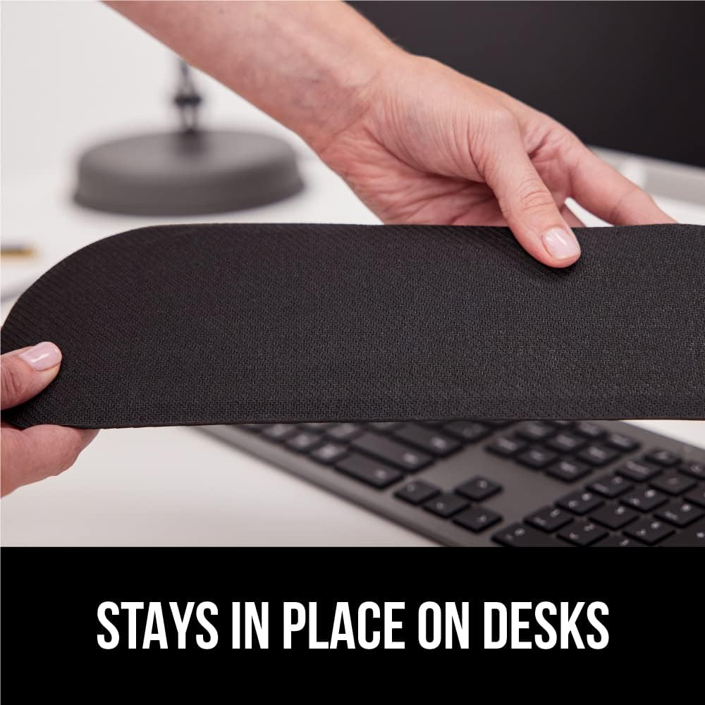 Silky Gel Memory Foam Wrist Rest for Computer Keyboard, Mouse, Ergonomic Design for Typing Pain Relief, Desk Pads