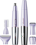 5-in-1 Rechargeable Nose & Eyebrows Hair Trimmer - IPX7 Waterproof Dual Edge Grooming Kit for Men & Women, Perfect