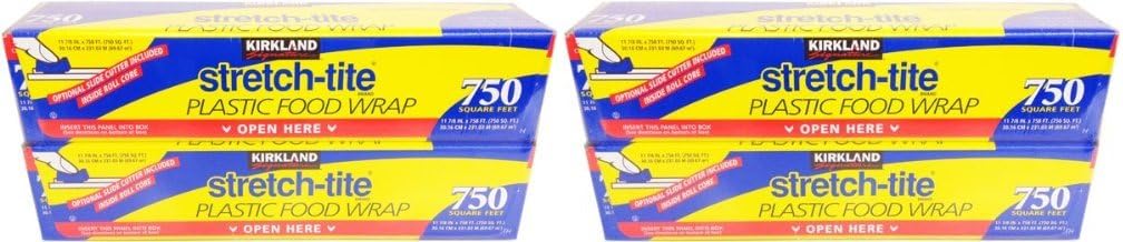 Signature Stretch Tite dnTPbd Plastic Wrap 12 in x 750 feet, 4 Pack