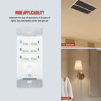 ENERLITES 4-Hour Neutral Countdown Timer Switch for Exhaust Fans